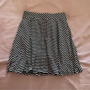 High waisted flared skirt